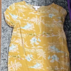 Yellow graphic shirt